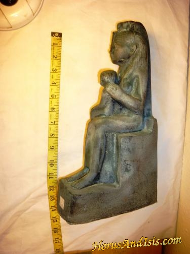 Statue / Goddess Isis breast-feeding young Horus